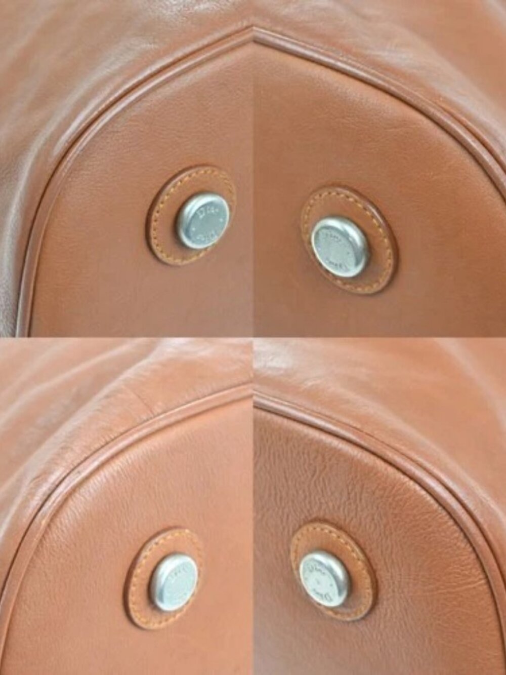 CHRISTIAN DIOR Logo Shoulder Tote Hand Bag Leather Brown SHW Italy 12KC713 - Picture 7 of 16